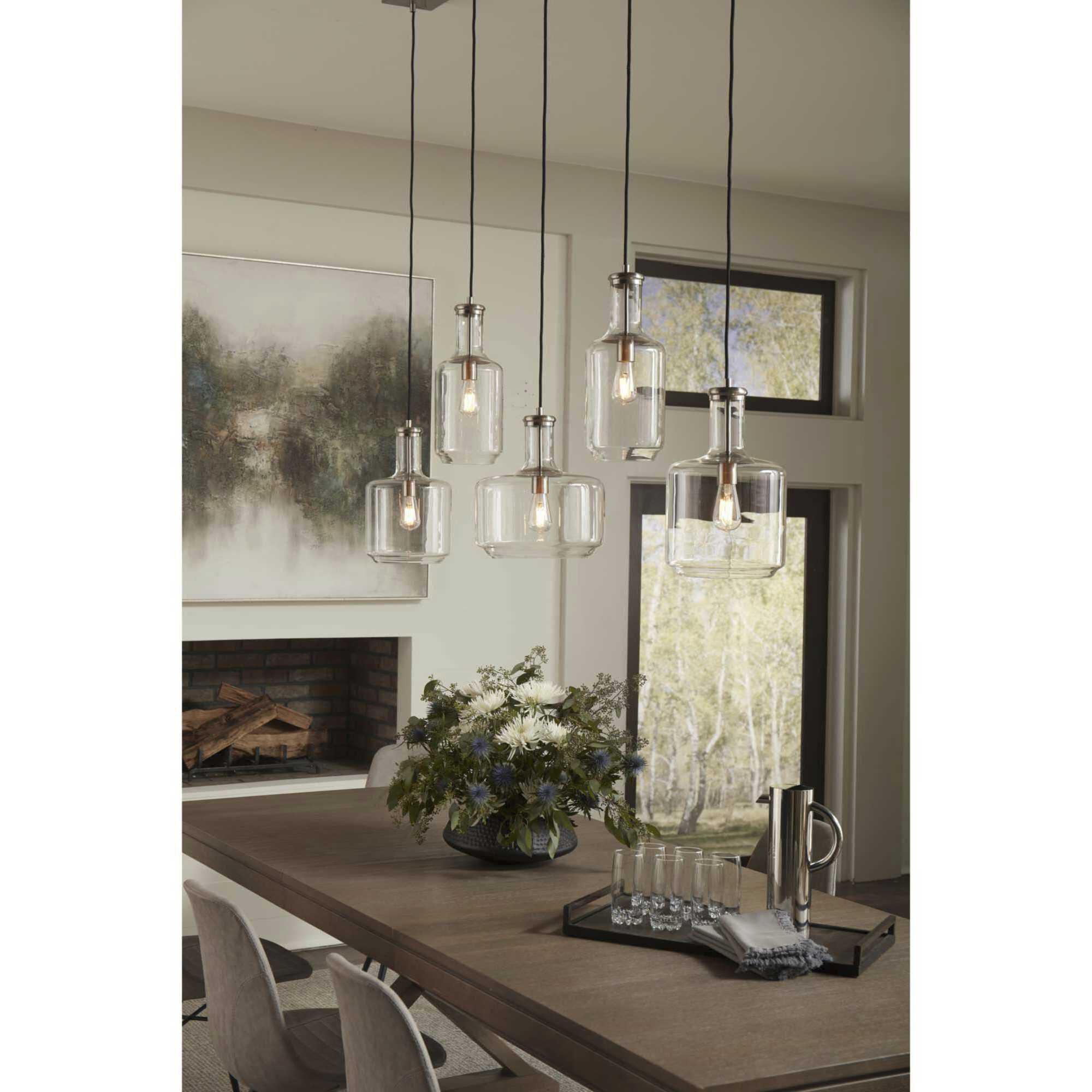 Latrobe 1 Light Brushed Nickel Pendant Ceiling Light